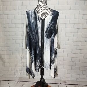 Simpli-u  sz s geo print zip front top pockets